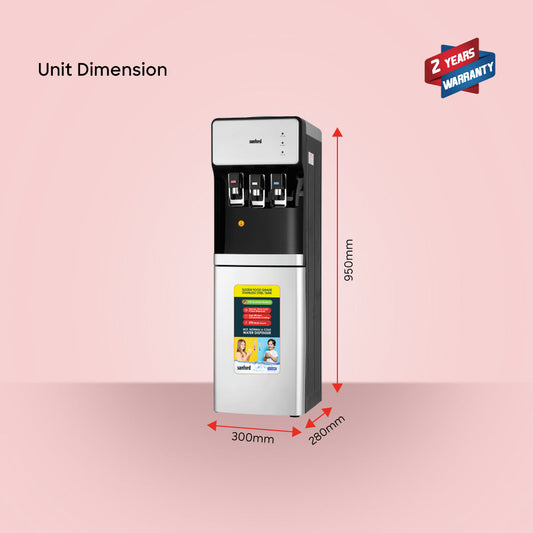 Sanford Hot & Cold Top Load Water Dispenser with Convenient Storage Cabinet | SF1412WD - buysanford