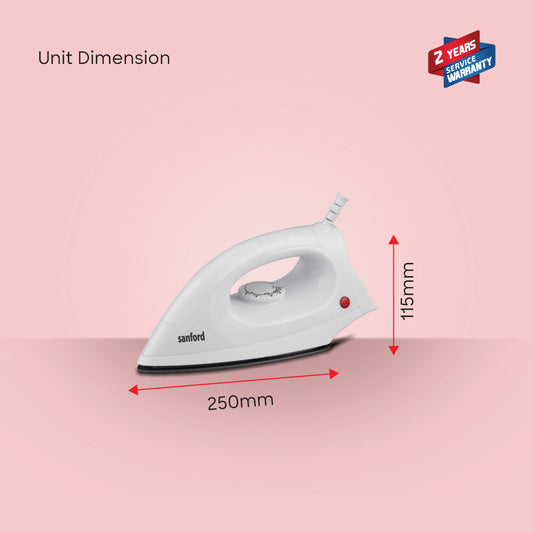 Sanford 1200W Non-Stick Dry Iron with Overheat Protection for Home Use | SF23DI - buysanford