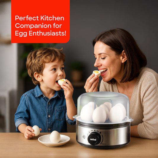 Sanford 7 Egg Boiler with Stainless Steel Bowl and Timer Function | SF5755FS BS - buysanford