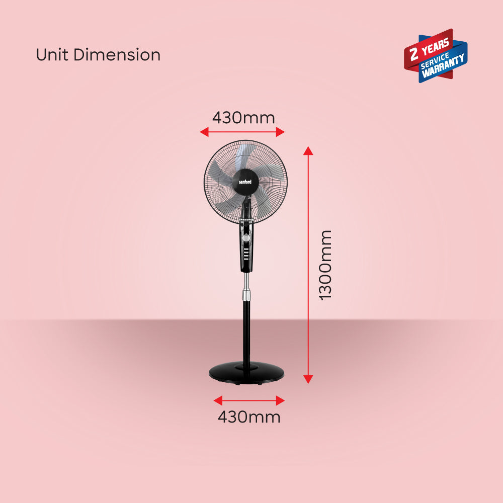 Sanford 16 inch 5 blade Stand Fan | SF902SFN - buysanford
