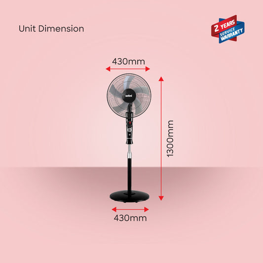 Sanford 16 inch 5 blade Stand Fan | SF903SFN - buysanford