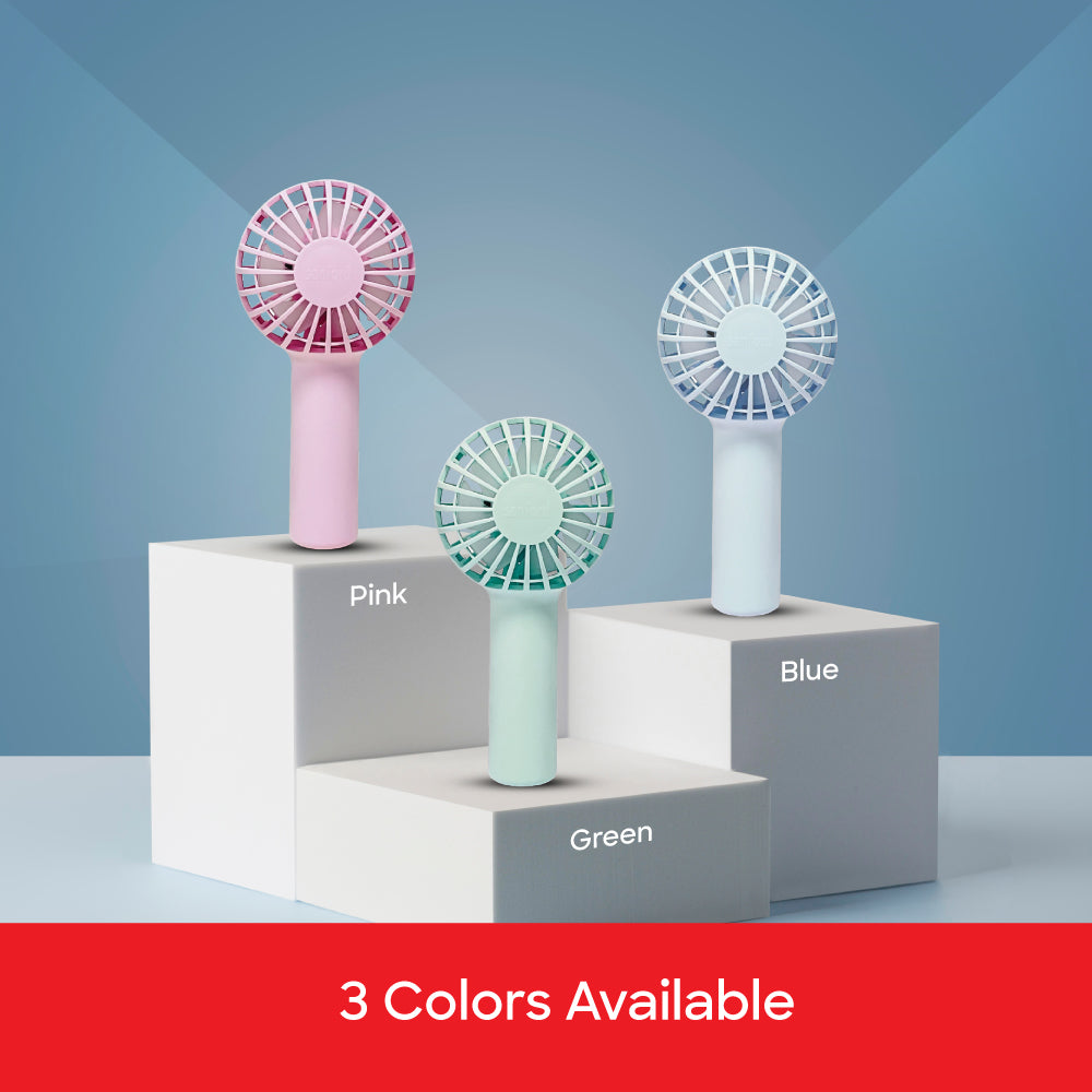 Sanford Portable Mini Fan | 5500 RPM Brushless Motor | 3 Speeds | USB Type-C | 600mAh Battery | LED Indicator | ABS Body - buysanford