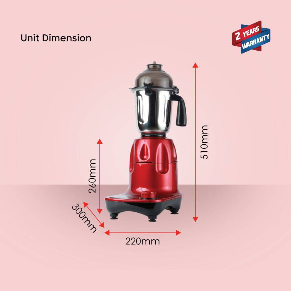 Sanford 3 in 1 Multifunctional Mixer Grinder With Power full 800 Motor |SF5911GM - B - SANFORD MIDDLE EAST DWC L.L.C
